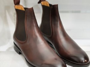 Giày tây da bò nam cổ cao chelsea boot vyhofoco vh63 cao cấp 001