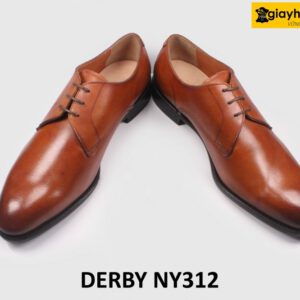 [Size 41] Giày da bò nam đóng thủ công khâu chỉ Derby NY312 005