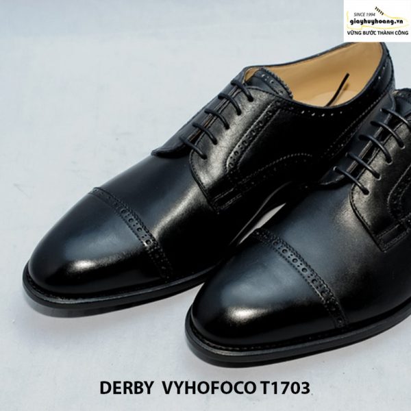 Giày nam da bò Derby vyhofoco T1703 cao cấp chính hãng 003