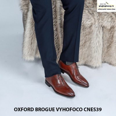 Giày nam da bò đẹp oxford vyhofoco cnes39 chính hãng cao cấp 005