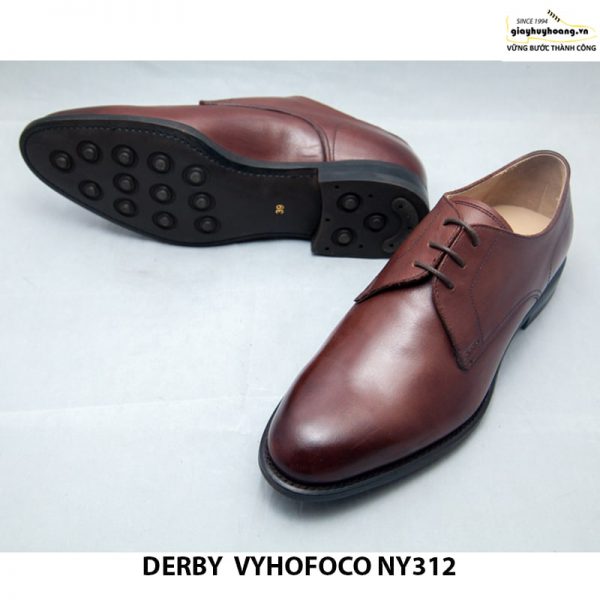 Giày da nam nâu bò cao cấp Derby vyhofoco NY312 cao cấp chính hãng 011