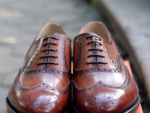 Giày da nam buộc dây Oxford brogue Vyhofoco U1983 cao cấp chính hãng 006