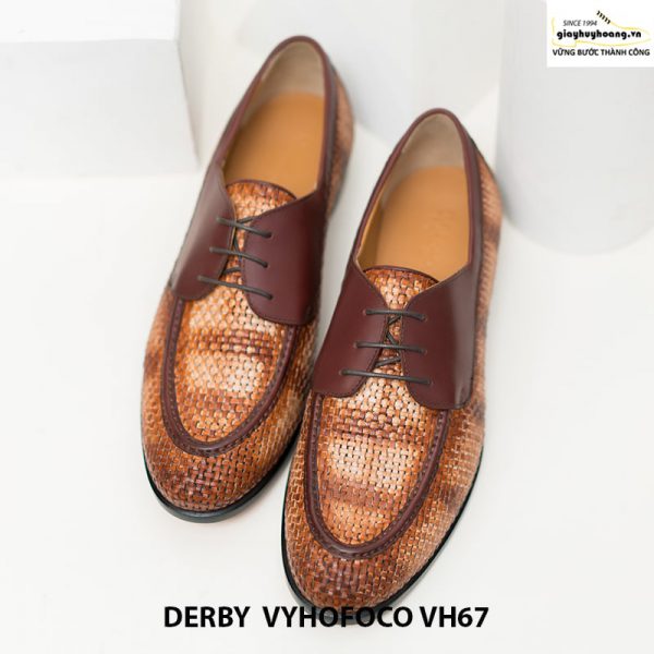 Giày nam da bò trẻ trung cao cấp derby vyhofoco vh67 chính hãng 001