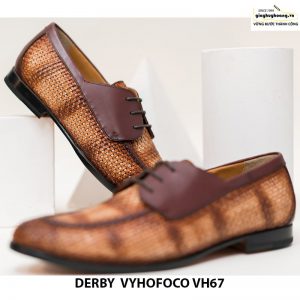Giày tây nam da bò trẻ trung cao cấp derby vyhofoco vh67 chính hãng 009