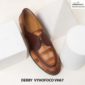 Giày nam da bò trẻ trung cao cấp derby vyhofoco vh67 chính hãng 006