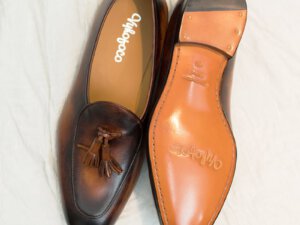 Giày lười da bò nam Loafer Vyhofoco Mkd5 cao cấp 002