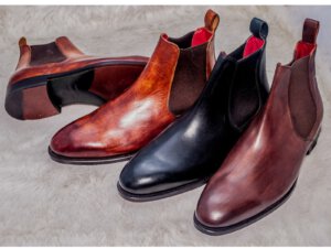 Giày tây nam da bò chính hãng Chelsea boot vyhofoco s261B đẹp 003