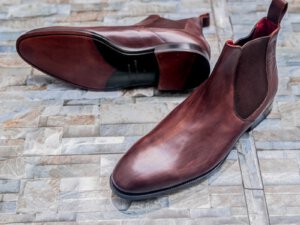 Giày tây nam da bò chính hãng Chelsea boot vyhofoco s261B đẹp 002