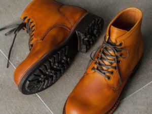 Giày da nam cổ cao boot knar irminsul cao cấp chính hãng 002