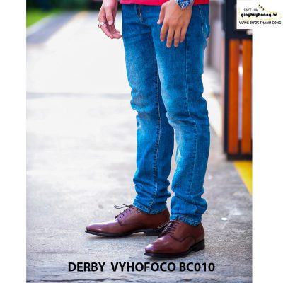 Giày tây nam da bò Derby Vyhofoco BC010 chính hãng cao cấp 008