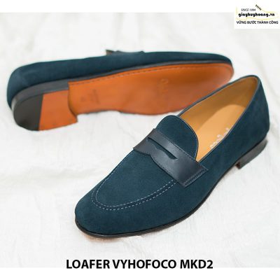 Giày nam lười da bò chính hãng loafer Vyhofoco MKD2 cao cấp 004