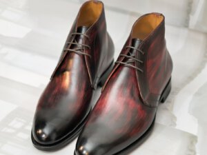 Giày nam da bò cổ lửng chukka boot vyhofoco vh59 cao cấp 006