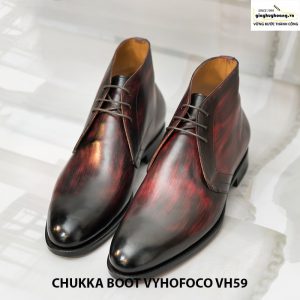 Giày nam da bò cổ lửng chukka boot vyhofoco vh59 cao cấp 006