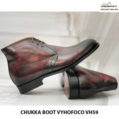 Giày tây nam da bò cổ lửng chukka boot vyhofoco vh59 giá rẻ 003