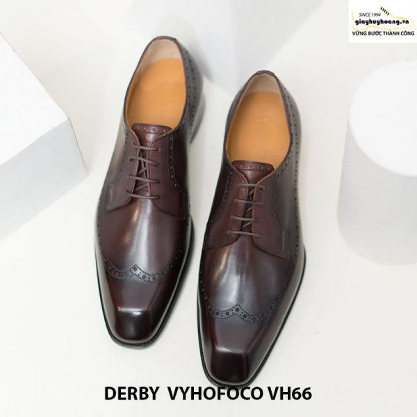 Giày tây nam da bò trẻ trung derby vyhofoco vh66 cao cấp chính hãng 006