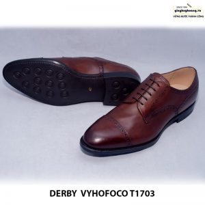 Giày tây nam da bò Derby vyhofoco T1703 cao cấp chính hãng 006