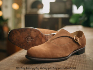 Giày tây nam Monkstrap da lộn MT2013 006