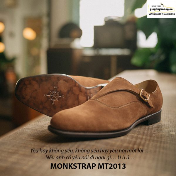 Giày tây nam Monkstrap da lộn MT2013 006