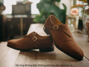 Giày tây nam Monkstrap da lộn MT2013 004