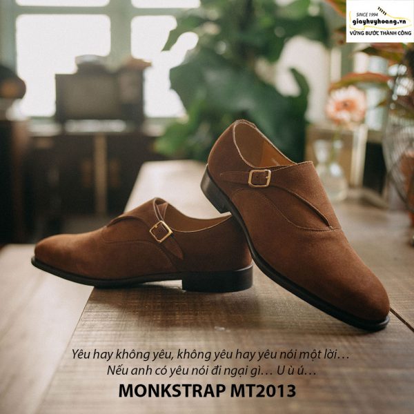Giày tây nam Monkstrap da lộn MT2013 004