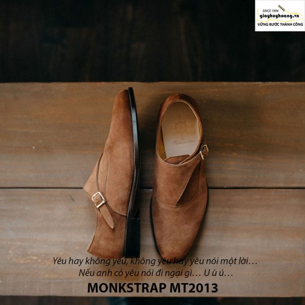 Giày tây nam Monkstrap da lộn MT2013 001