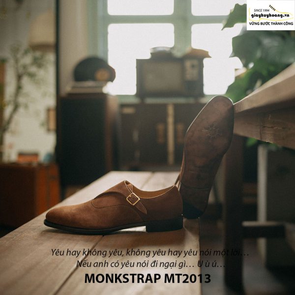 Giày tây nam Monkstrap da lộn MT2013 002