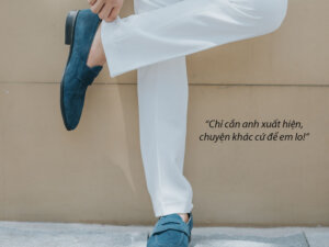 Giày lười da lộn nam đẹp Penny Loafer L2014 005