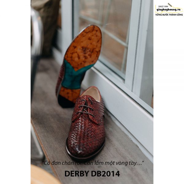 Giày tây nam cột dây đan xen Derby DB2014 003