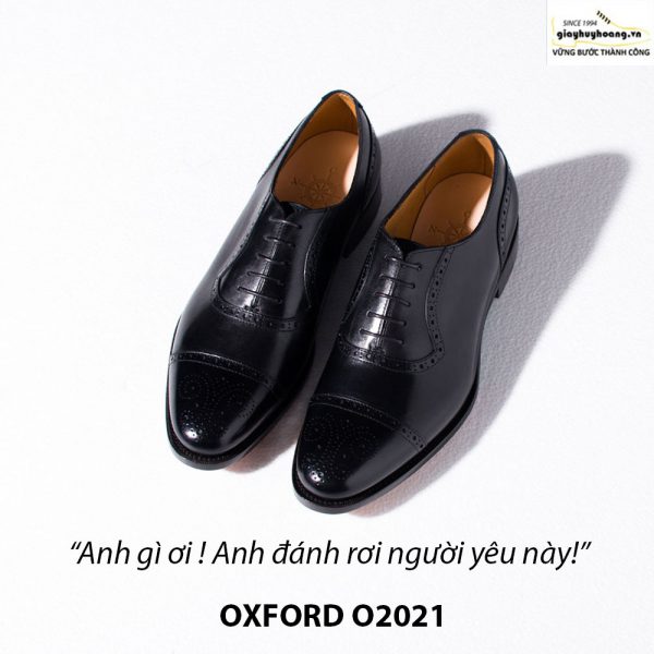 Giày tây da nam buộc dây Oxford Brogues O2021 008