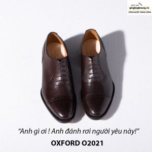 Giày tây da nam buộc dây Oxford Brogues O2021 007