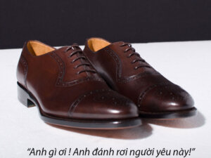 Giày tây da nam buộc dây Oxford Brogues O2021 001