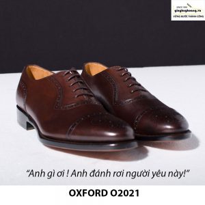 Giày tây da nam buộc dây Oxford Brogues O2021 001