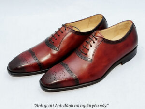 Giày tây Oxford đế da bò O2025 002