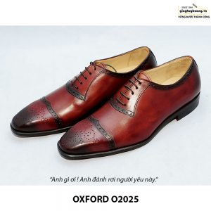 Giày tây Oxford đế da bò O2025 002