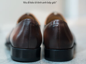 Giày Oxford Captoe Brogues đế da O2036 005