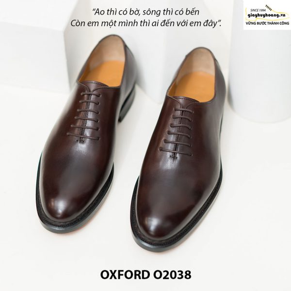 Giày tây Oxford Wholecut đơn giản O2038 004