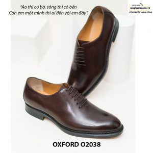 Giày tây Oxford Wholecut đơn giản O2038 002