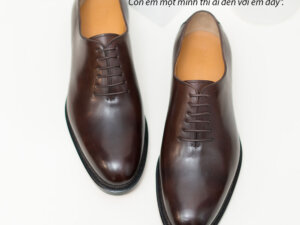 Giày tây Oxford Wholecut đơn giản O2038 001