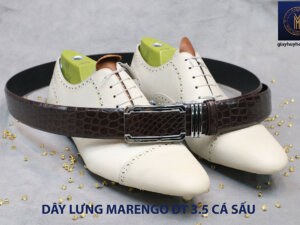 Dây nịt thắt lưng nam da cá sấu Marengo 004