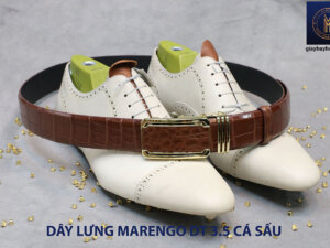 Dây nịt thắt lưng nam da cá sấu Marengo 003