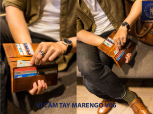 Ví cầm tay dài nam Marengo V06 nhiều ngăn 004