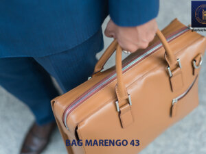 Cặp xách da bò nam cao cấp Marengo 43 002