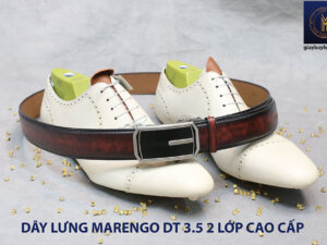 Dây nịt thắt lưng rút tay nam đầu tăng 2 lớp Marengo 0013