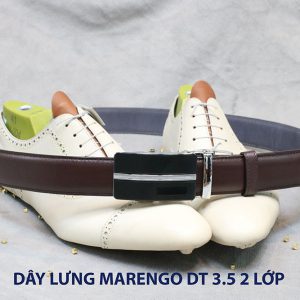 bán dây nịt thắt lưng nam 2 lớp da bò cao cấp Marengo 0016