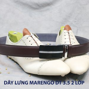 bán dây nịt thắt lưng nam 2 lớp da bò cao cấp Marengo 0012