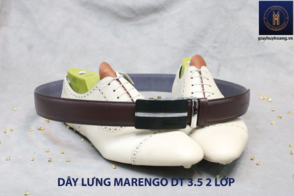 bán dây nịt thắt lưng nam 2 lớp da bò cao cấp Marengo 0012