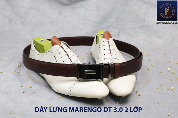 bán dây nịt thắt lưng nam 2 lớp da bò cao cấp Marengo 002