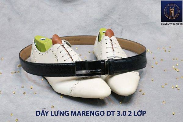 bán dây nịt thắt lưng nam 2 lớp da bò cao cấp Marengo 001