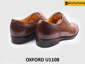 [Size 43] Giày tây nam da bò nhập ý italy Brogues Oxford U1108 005
