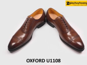 [Size 43] Giày tây nam da bò nhập ý italy Brogues Oxford U1108 004
